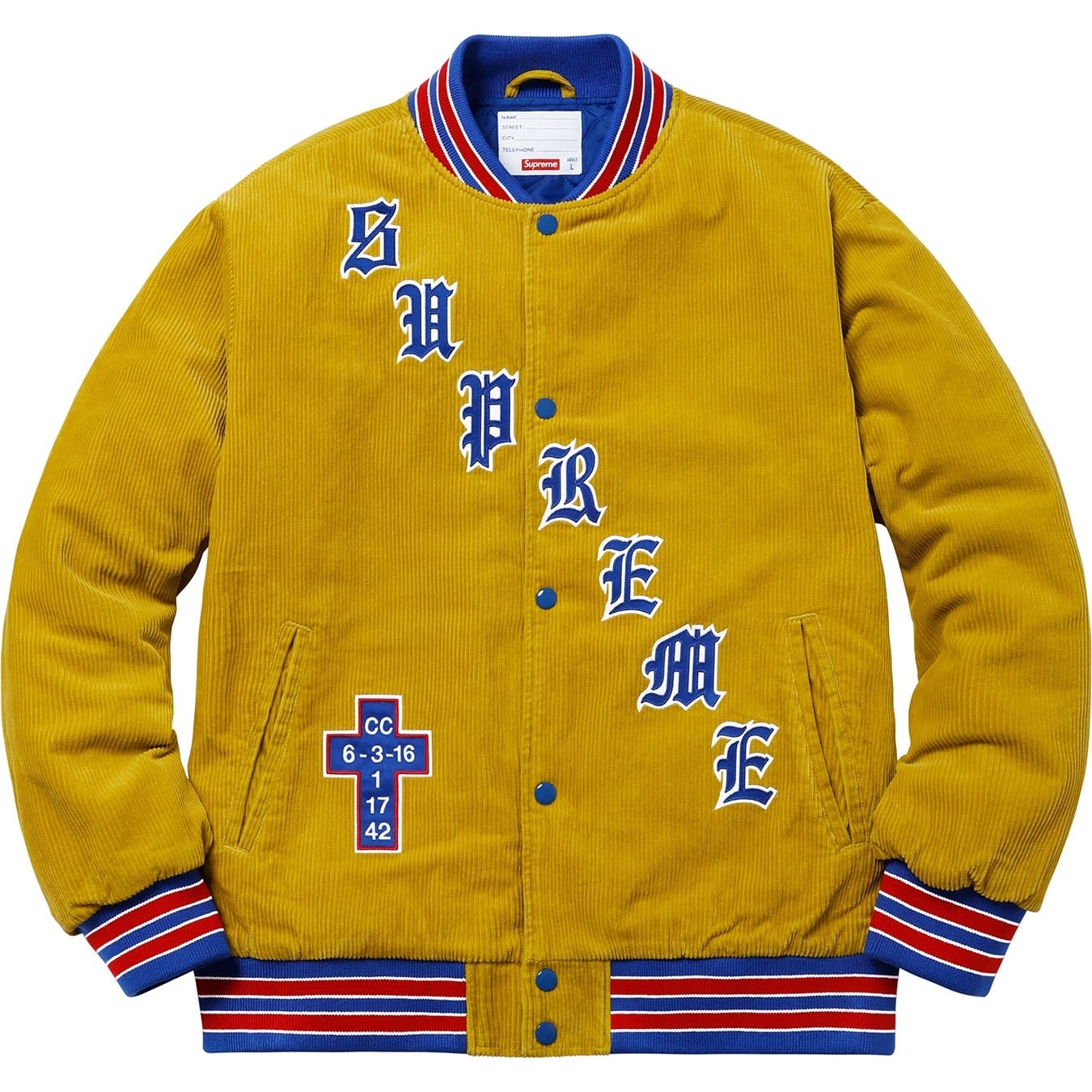 Old English Corduroy Varsity Jacket view 23